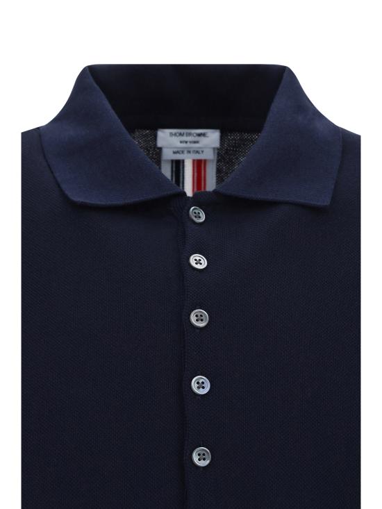 26SS 톰브라운 폴로 티셔츠 MJP042A00050 415 BLUE - THOM BROWNE