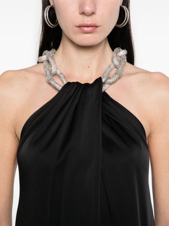 25SS 스텔라 맥카트니 롱 원피스 6A04793FU302 1000 BLACK - STELLA MCCARTNEY