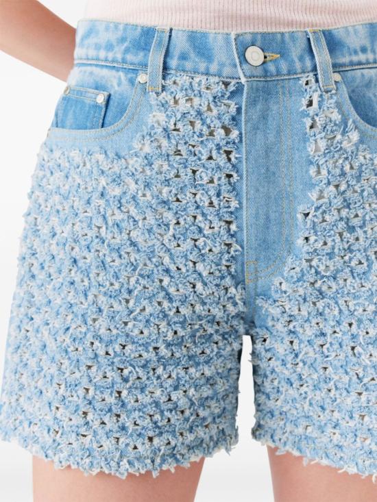 25SS 스텔라 맥카트니 숏팬츠 6D03673SQH06 4125 LIGHT BLUE LASER DENIM - STELLA MCCARTNEY