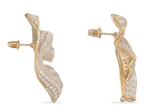 25SS 살바토레 페라가모 이어링 780470 760823ORO CRYSTAL - SALVATORE FERRAGAMO