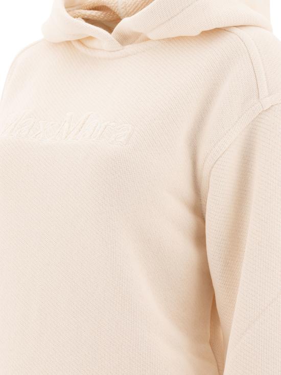  막스마라 GARY 가리 로고 자수 후드 티셔츠 2511921018600GARY001 White - MAX MARA