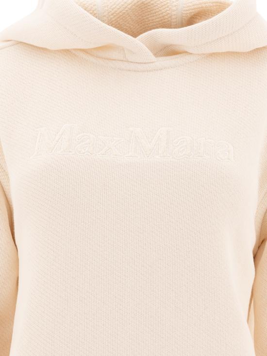  막스마라 GARY 가리 로고 자수 후드 티셔츠 2511921018600GARY001 White - MAX MARA