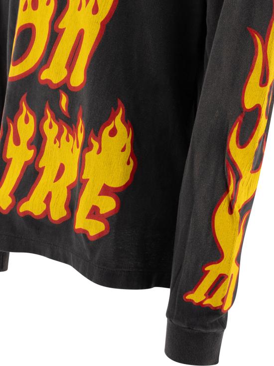 24FW 세인트 미카엘 긴팔 티셔츠 SM YS1 0000 012BLACK Black - SAINT MXXXXXX