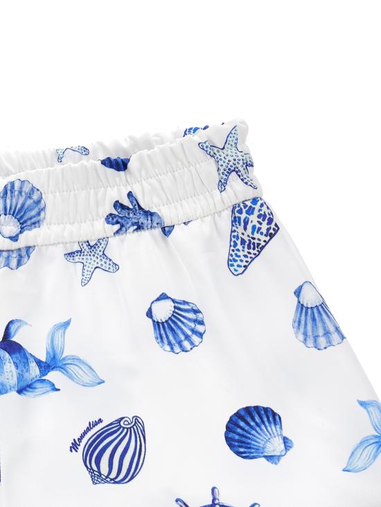  [주니어] 모나리자 쇼츠/버뮤다 11C413 3670 9954 Bianco blue - MONNALISA