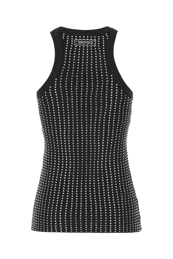 25SS 디 아티코 민소매 티셔츠 250WCN00004JJJ051TR 100 Nero - THE ATTICO