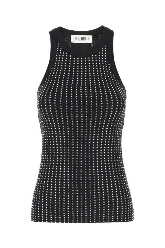 25SS 디 아티코 민소매 티셔츠 250WCN00004JJJ051TR 100 Nero