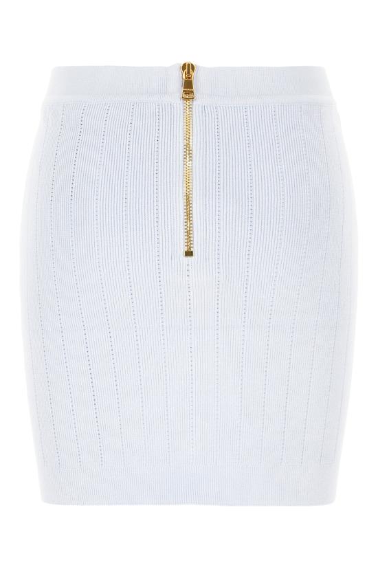 25SS 발망 숏 스커트 EF1LB290KB07 6AC BLEU P LE - BALMAIN