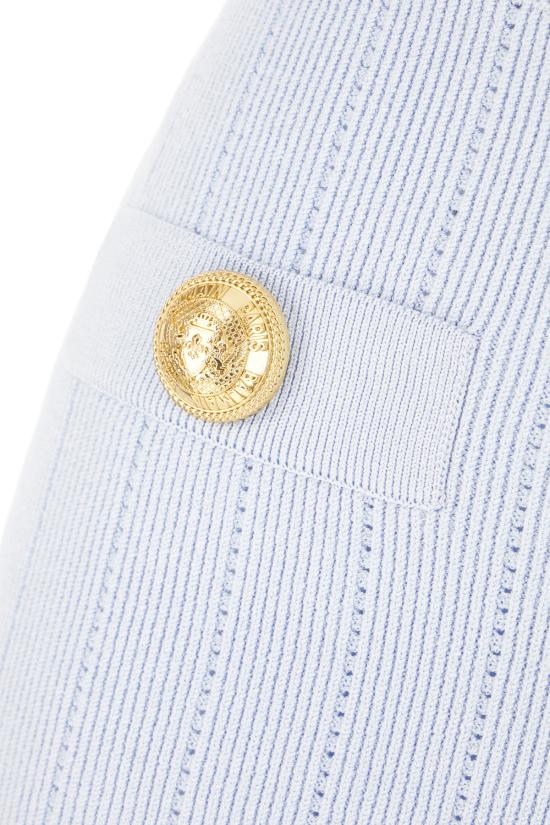 25SS 발망 숏 스커트 EF1LB290KB07 6AC BLEU P LE - BALMAIN