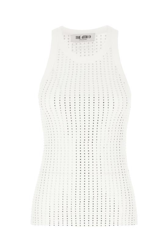 25SS 디 아티코 민소매 티셔츠 250WCN00004JJJ051TR 001 WHITE