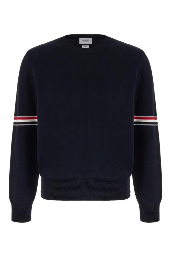 26SS 톰브라운 자카드 RWB 암밴드 니트 MKA326AY3001415 NAVY DOM