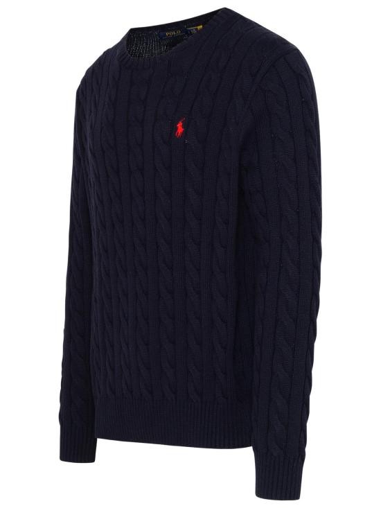 25FW 폴로 랄프로렌 로고 자수 케이블 니트 스웨터 710775885001 NAVY DOM - POLO RALPH LAUREN