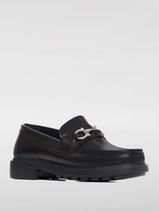 25FW 살바토레 페라가모 로퍼 022300768108 BLACK DOM - SALVATORE FERRAGAMO