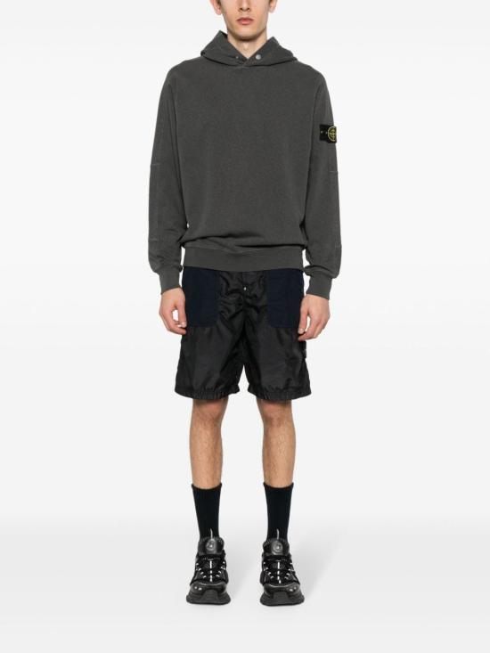  스톤 아일랜드 후드 티셔츠 801565860V0165 DARK GREY DOM - STONE ISLAND