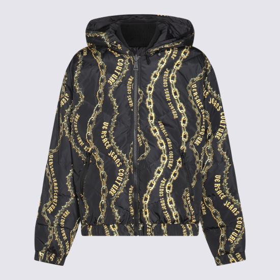  베르사체 숏패딩 77GAUD17CQD56G89 BLACK GOLD DOM