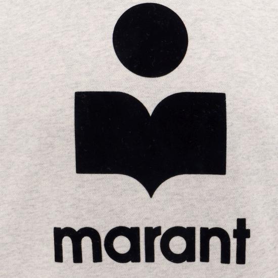 25FW 이자벨마랑 마일리 로고 후드 티셔츠 SW0027HAB1M18H23EC ECRU DOM - ISABEL MARANT