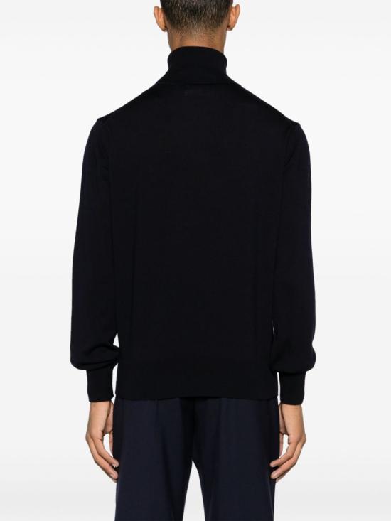  아미 스몰 하트 로고 자수 터틀넥 HKS411KN0025430 NIGHT BLUE DOM - AMI