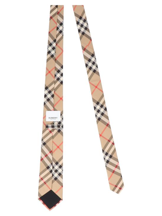 25FW 버버리 체크 실크 타이 8011693 ARCHIVE BEIGE DOM - BURBERRY