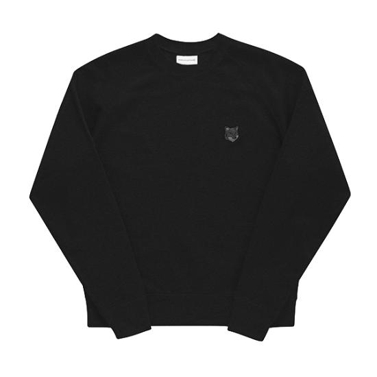  메종키츠네 볼드 폭스 헤드 패치 오버사이즈 스웨트셔츠 MM00304KM0001 P199 BLACK DOM