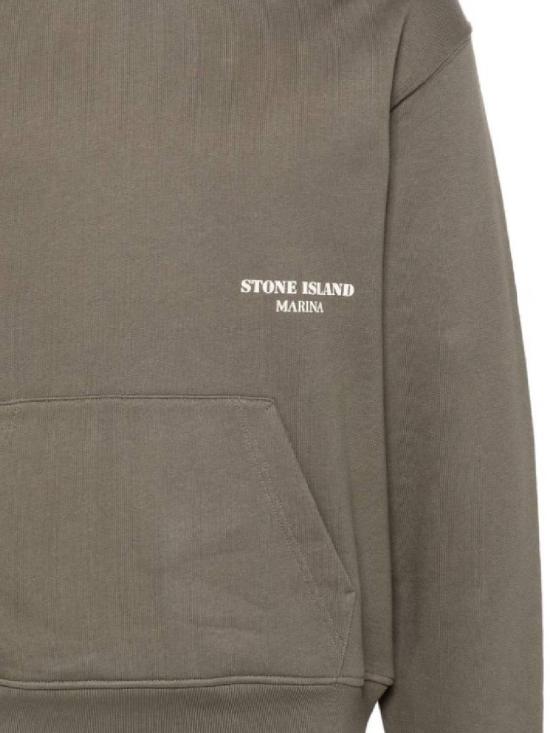  스톤 아일랜드 후드 티셔츠 8115638X5V0075 WALNUT DOM - STONE ISLAND