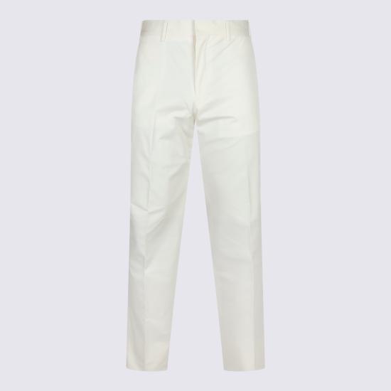  라르디니 스트레이트 팬츠 EQKURTEQT62901 100 OFF WHITE DOM - LARDINI