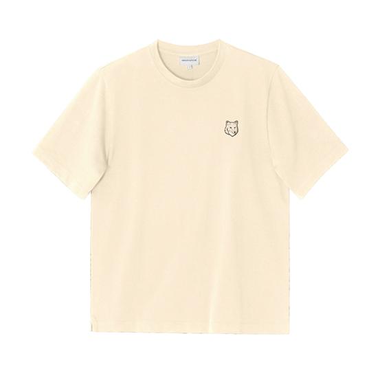  메종키츠네 볼드 폭스 헤드 패치 오버사이즈 티셔츠 LM00107KJ0119P205 PAPER DOM