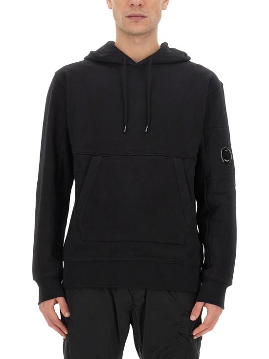  씨피 컴퍼니 후드 티셔츠 15CMSS023A005086W999 BLACK DOM
