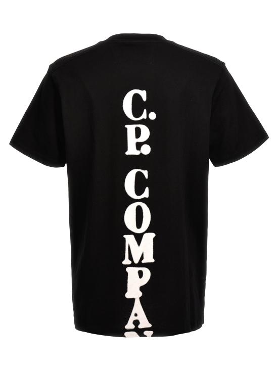  씨피 컴퍼니 반팔 티셔츠 14CMTS242A 006011W 999 BLACK DOM - C.P. COMPANY