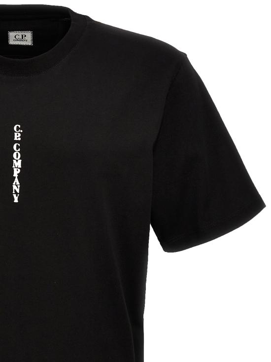  씨피 컴퍼니 반팔 티셔츠 14CMTS242A 006011W 999 BLACK DOM - C.P. COMPANY