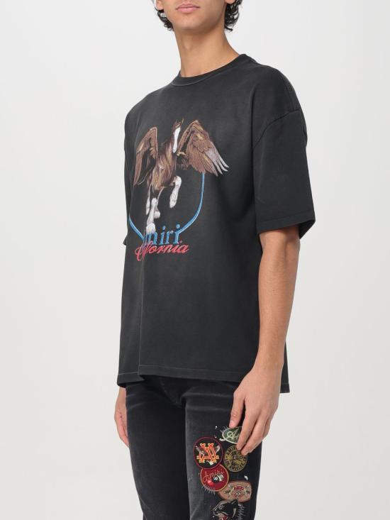 25FW 아미리 반팔 티셔츠 AMJYTE1130 BLACK Grey - AMIRI