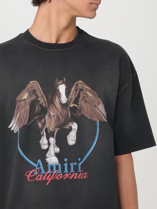 25FW 아미리 반팔 티셔츠 AMJYTE1130 BLACK Grey - AMIRI