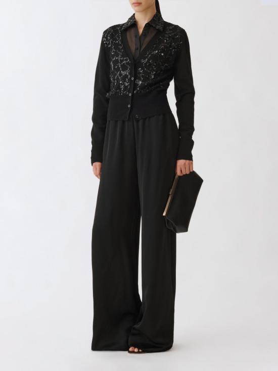 25SS 파비아나 필리피 스트레이트 팬츠 PAD265F291D623 825 Black - FABIANA FILIPPI