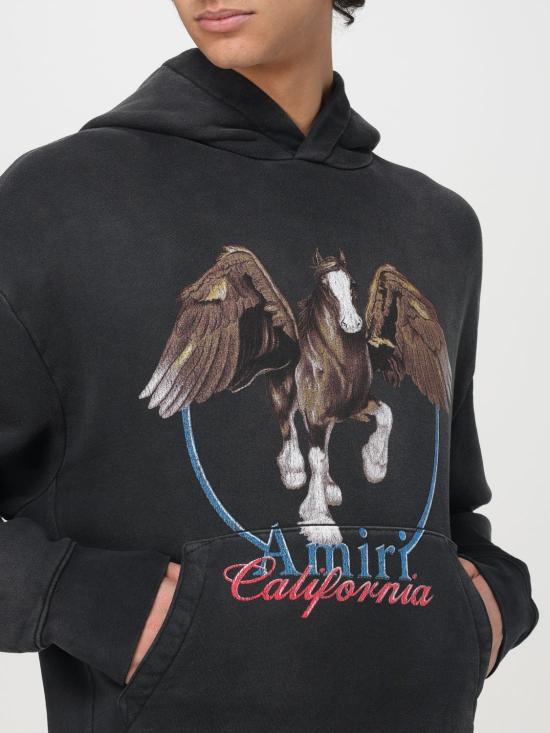 25FW 아미리 후드 티셔츠 AMJYHD1080 BLACK Black - AMIRI