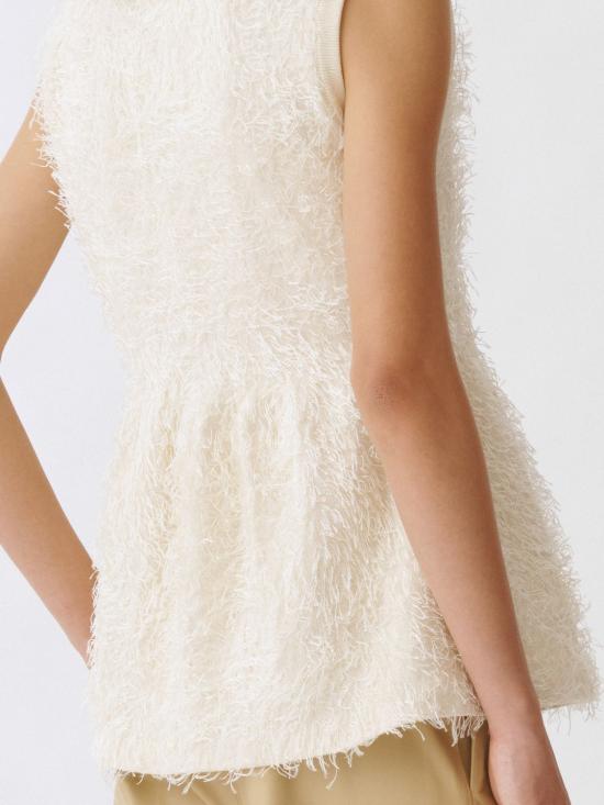  파비아나 필리피 / 여성 민소매 스웨터 MAD265F142L166 0150 Mastic BPG - FABIANA FILIPPI