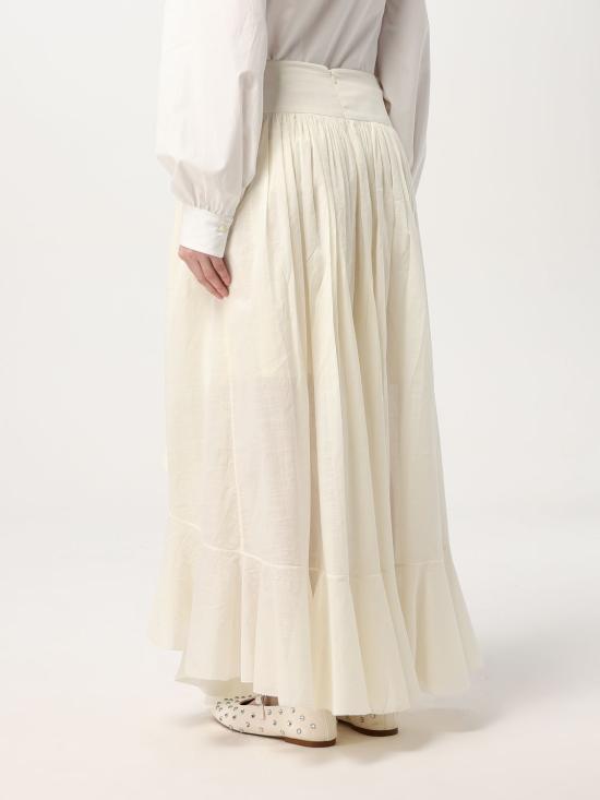 25FW 짐머만 롱 스커트 2457SRS252 TEA White - ZIMMERMANN