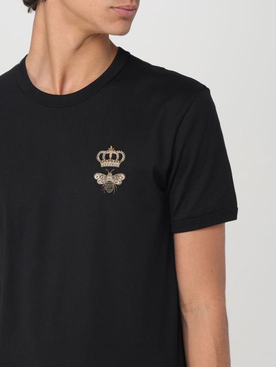 26SS 돌체앤가바나 반팔 티셔츠 G8PV1ZG7WUQ N0000 Black - DOLCE & GABBANA