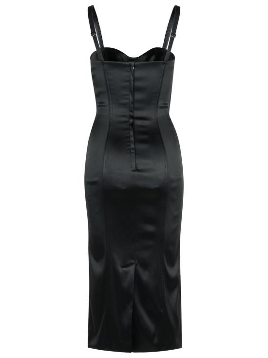 25SS 돌체앤가바나 미디 원피스 F6DIHT FURADN0000 Black - DOLCE & GABBANA