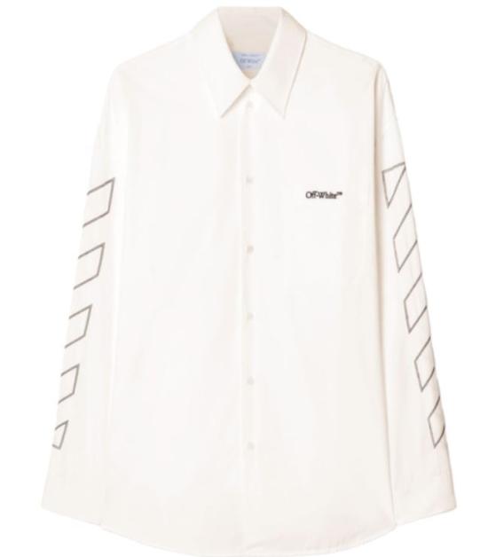 25SS 오프화이트 셔츠 OMGE004S25 FAB0020110 White - OFF WHITE