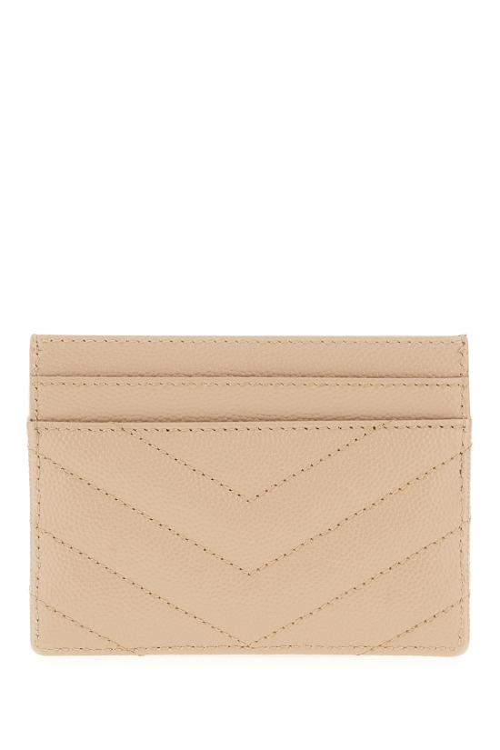 25FW 생로랑 카산드라 마틀라세 카드 케이스 423291BOW012721 DARK BEIGE DOM - SAINT LAURENT