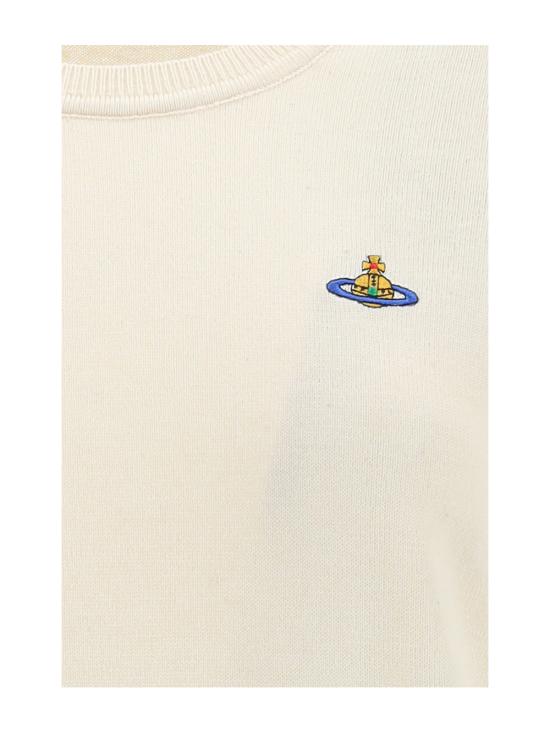  비비안웨스트우드 Bea 비아 ORB 자수 니트 스웨터 1803002SY0010A402 CREAM DOM - VIVIENNE WESTWOOD