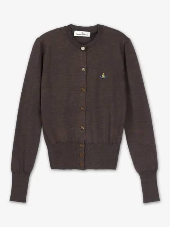  비비안웨스트우드 가디건 1803002PY0006D401 BROWN DOM