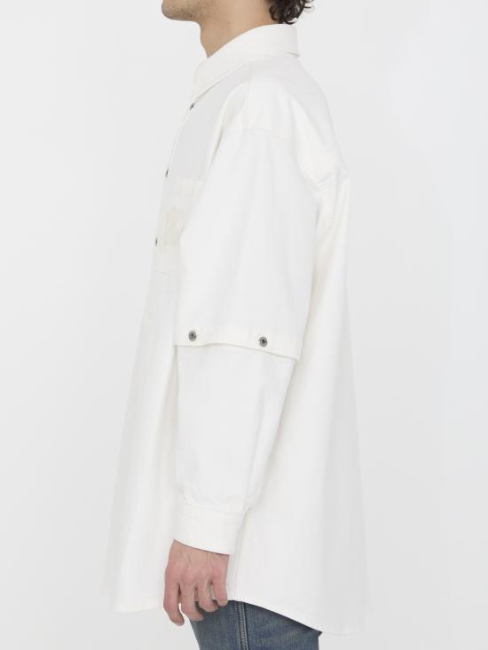  오프화이트 긴팔 셔츠 OMYD059S24DEN001 WHITE - OFF WHITE