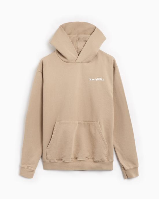  스포티앤리치 후드 티셔츠 WS066S405HE ELEPHANT WHITE DOM