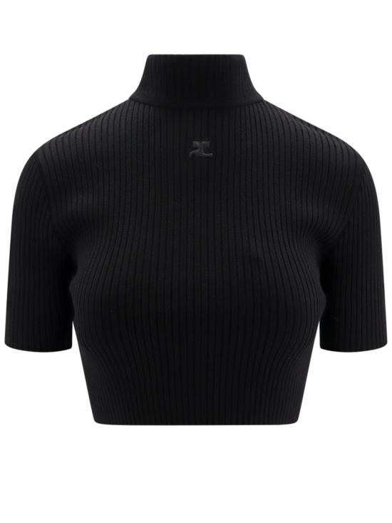  쿠레쥬 반팔 티셔츠 124MPU135FI0001 9999 BLACK DOM