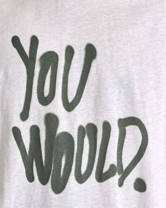  아크네 스튜디오 긴팔 티셔츠 Acne Studios You Would 긴팔 셔츠 화이트 - ACNE STUDIOS