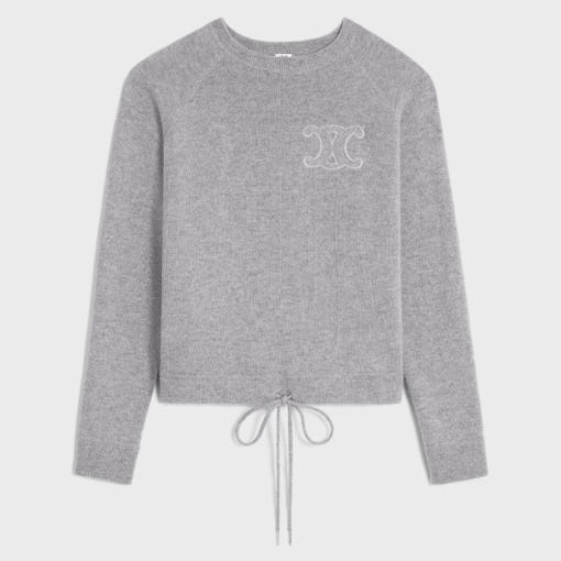  셀린느 스웨터 2AE4U742X08GC LIGHT GREY DOM - CELINE
