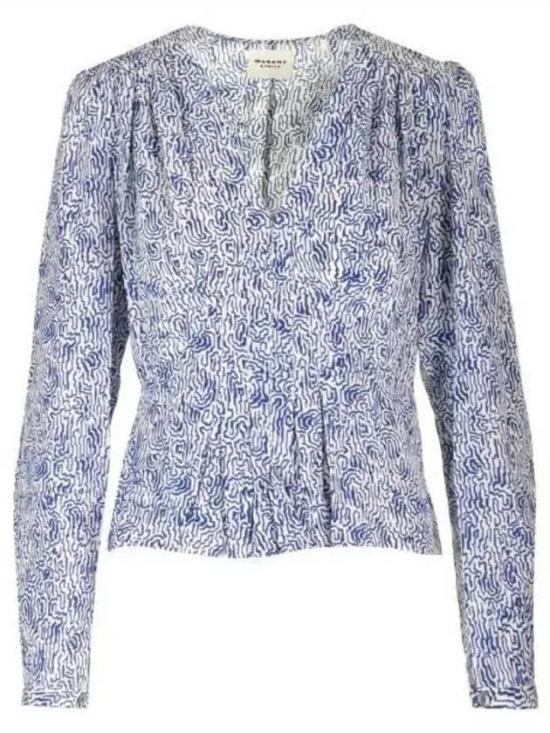  이자벨마랑 블라우스 HT0221FAB1J02E30BU BLUE DOM