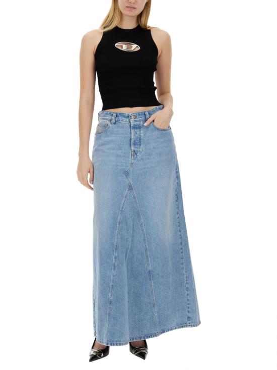  디젤 민소매 티셔츠 A096210DLAX9XX BLACK DOM - DIESEL