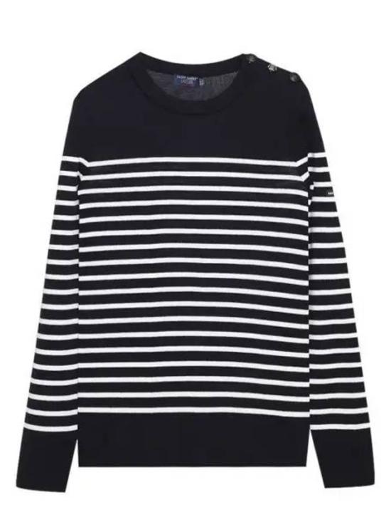  세인트제임스 스웨터 0735 Y NAVY BLANC TULIPE DOM