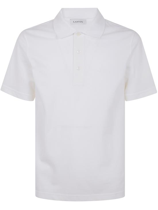 25SS 랑방 폴로 티셔츠 RM PL0111 J011 P25 01 OPTIC WHITE