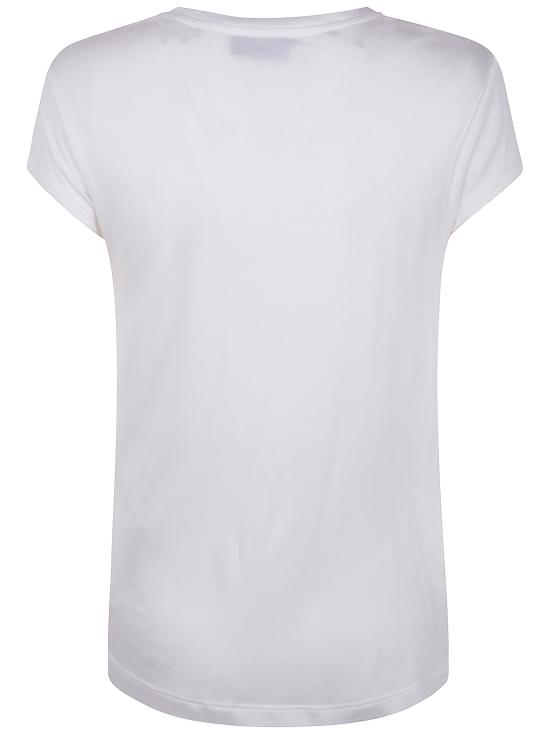 25SS 엘리자베타프랜치 반팔 티셔츠 MA00451E2 270 CHALK - ELISABETTA FRANCHI